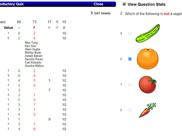 Detailed analysis of a QST
