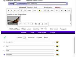 Easily Change/Create a question