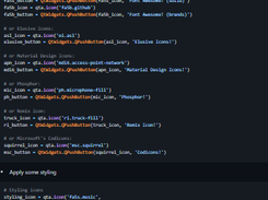 QtAwesome Screenshot 1
