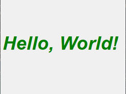 Hello, World!