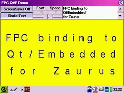 Demo of FPC Qt/E binding on a Zaurus SL-6000L