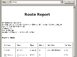 Route report