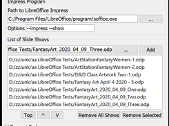 QtShowRunner V1.5 Dialog