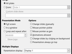 Impress Slide Show Settings