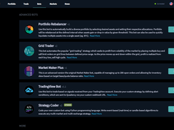 Choose from a suite of automated trading strategies, simplified for ease of use