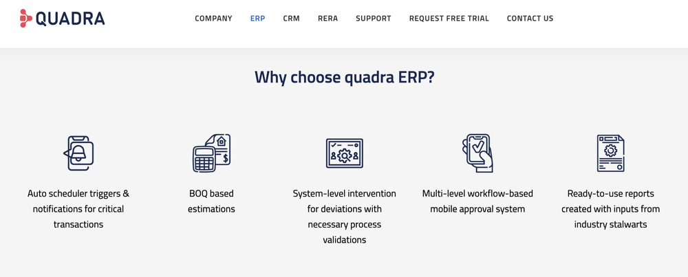 Quadra ERP Screenshot 1
