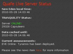 Screenshot of the Server Status Monitor Tool