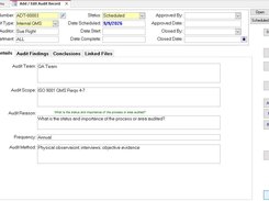 Audit for for internal or 3rd party compliance audits