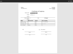 Ensure product quality and regulatory compliance with the Certificate of Analysis feature in the Quality Inspector app by Insight Works.