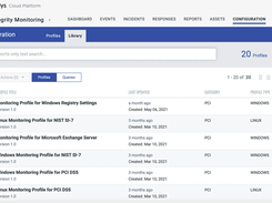 Qualys File Inventory Monitoring (FIM) Screenshot 1