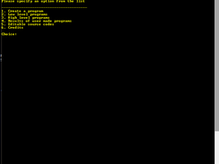 Main menu