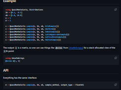 QuasiMonteCarlo.jl Screenshot 1