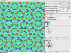 QuasiTiler version 0.2 with default Penrose tiling.