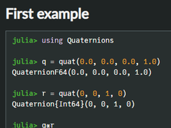 Quaternions.jl Screenshot 1