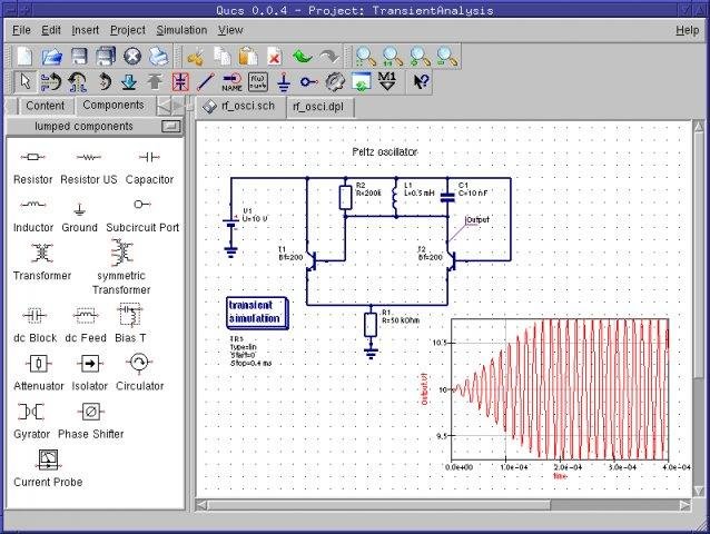 Electronic circuit simulation > Quite Universal Circuit Simulator ...