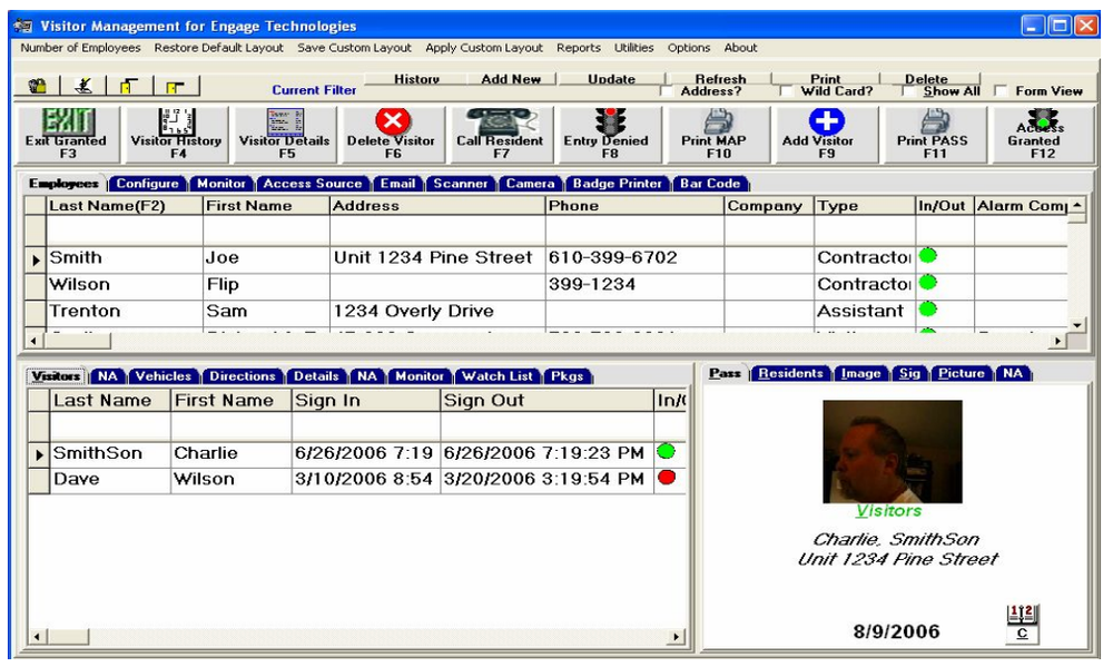 Que Visitor Management Screenshot 1