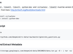 Question Answering Corpus Screenshot 2