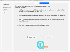 tag questions generator