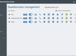 queXS Administrative interface