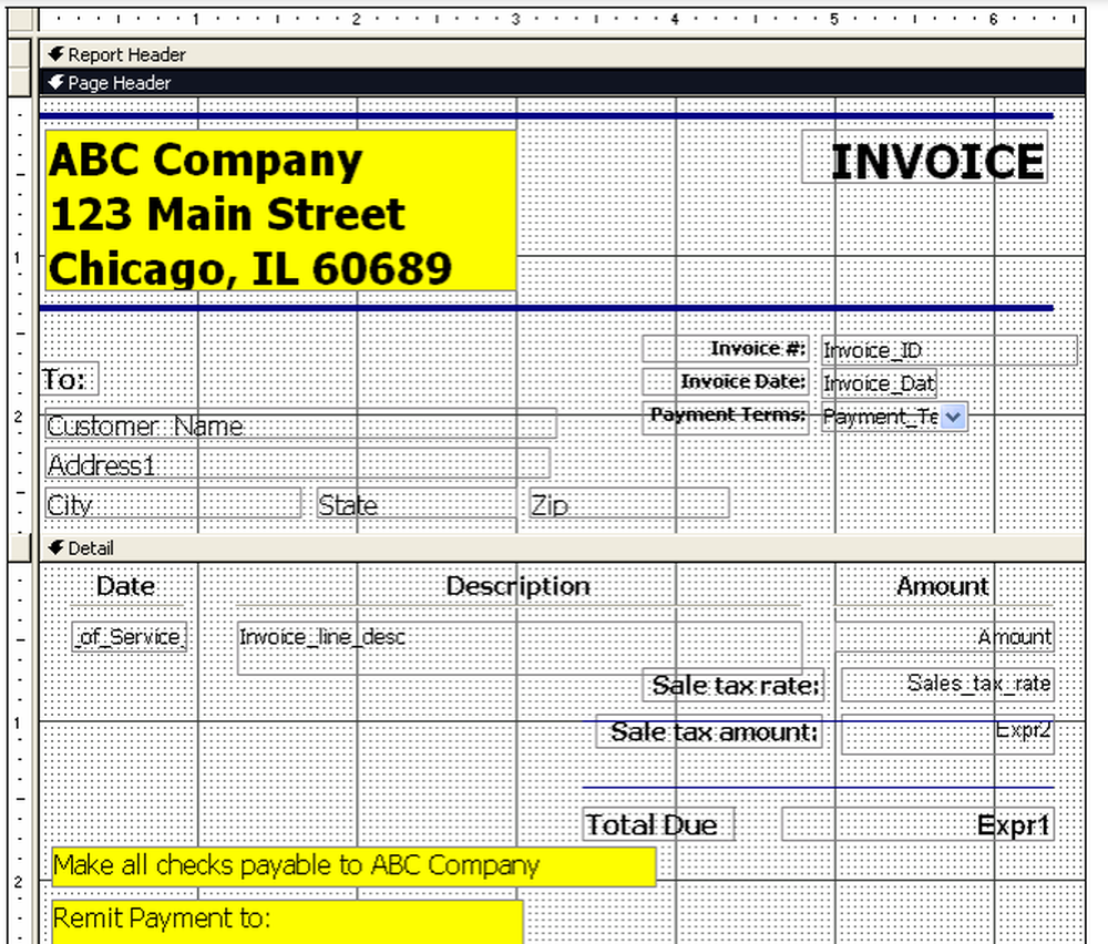 Quik-Biz Bill System Screenshot 1