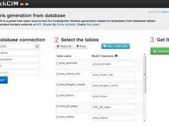 QuickCIM 2 - CodeIgniter Model generation via database