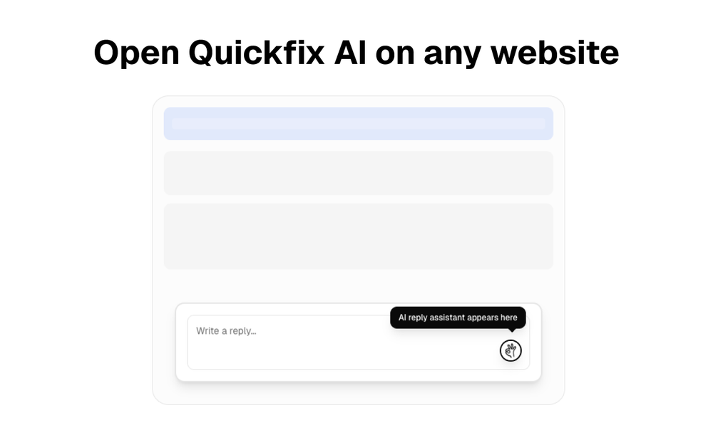 Quickfix AI in a text field
