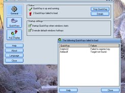 When a QuickKey can't be loaded, this log wil show the erro
