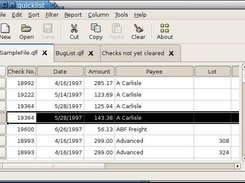 Sample data in notebook tabs with one report