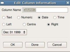 Add a second column, date type