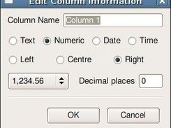 First column, new file