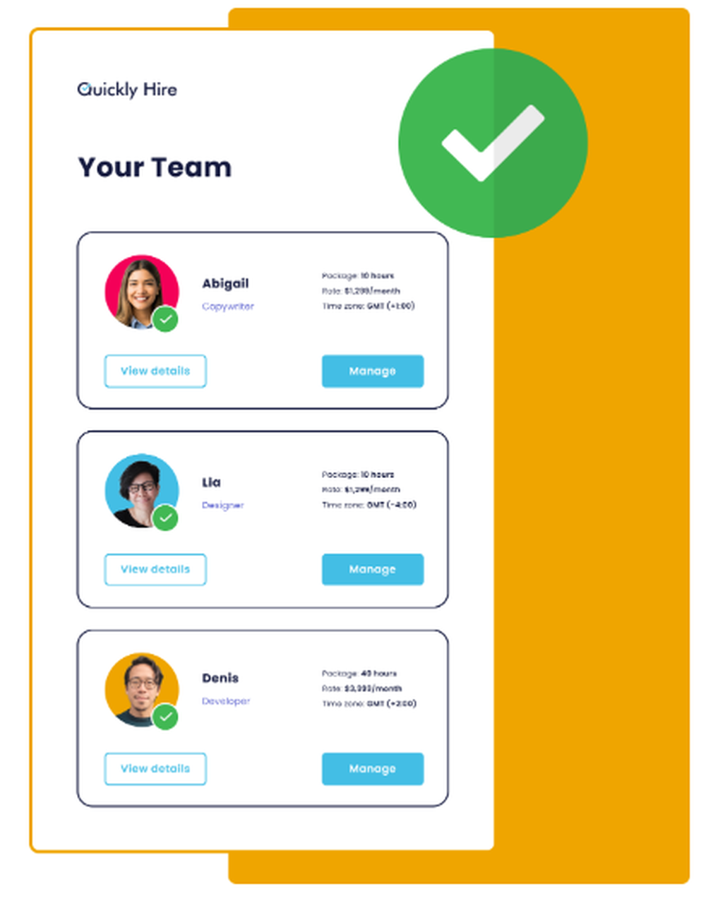 Quickly Hire Screenshot 1