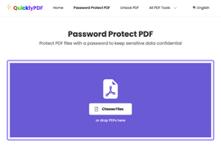 QuicklyPDF - Password Protect PDF Tool