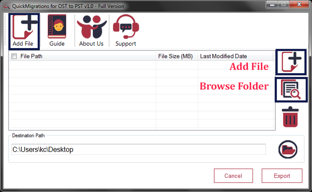 First step to Convert OST to PST