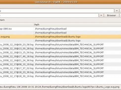 Main view of QuickSearch
