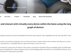 QuickSet Cloud Device Knowledge Graph Screenshot 1