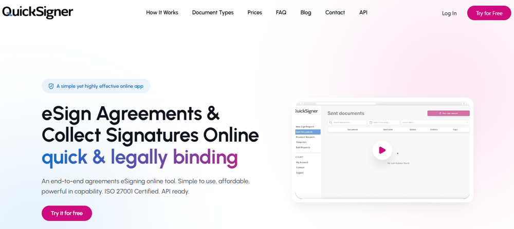 QuickSigner Screenshot 1