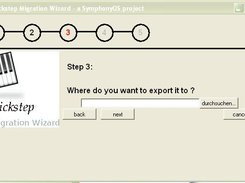 step 3 lets you choose the location for the migration file