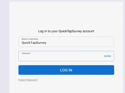 QuickTapSurvey-OfflineSurveyApp-LogIn