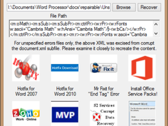 After an unspecified error recovery