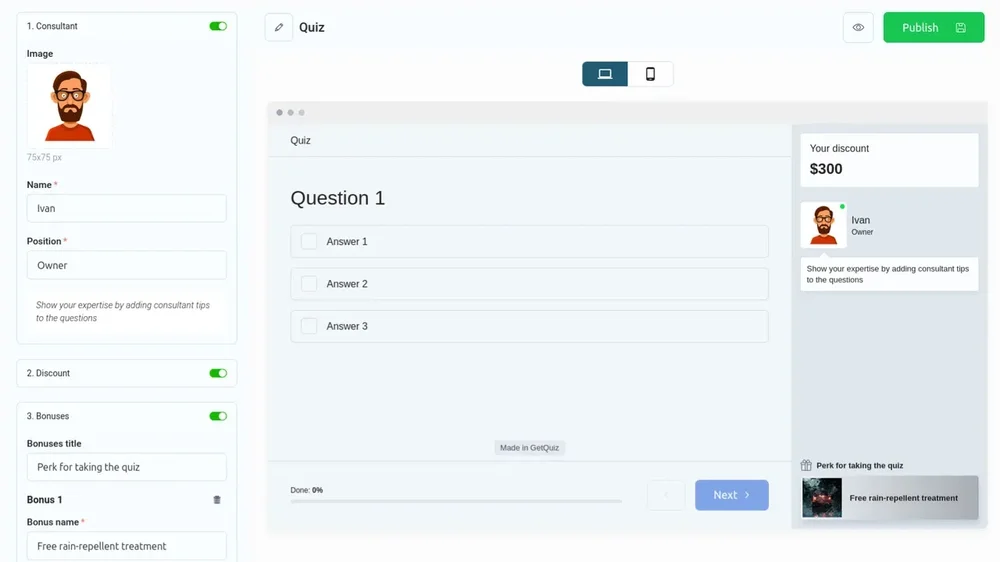 QuizLead Screenshot 1