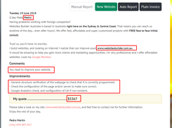 Invoice Email Appearance