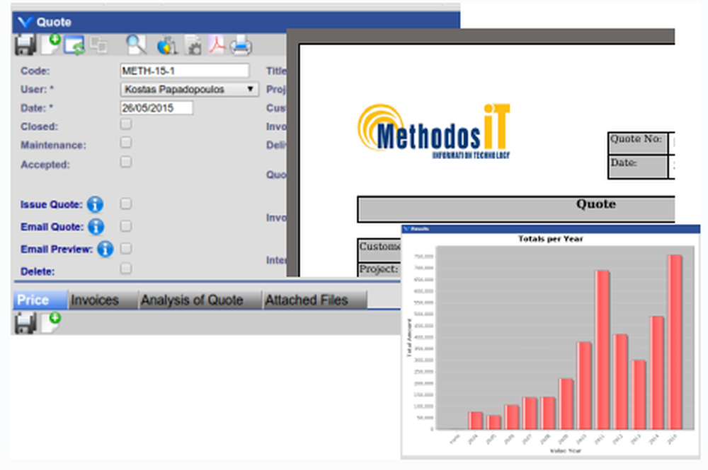 MethodosIT Quotation Management System Screenshot 1