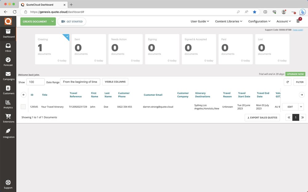Document Dashboard
