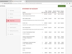 Example Price Table in Document