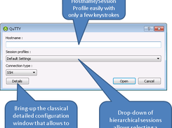 Compact settings window