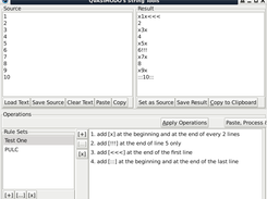A simple test, random rules on a sequence of numbers.