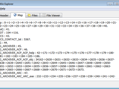 QxlWin showing Map tab for a loaded QXL_win file