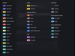 All Qzzr block types