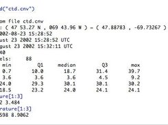 Read and summarize a CTD file