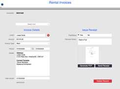 Rental Invoice